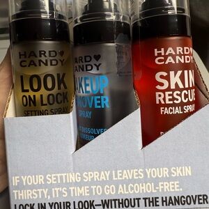 Hard Candy Setting and Facial Spray Lot Includes Makeup Remover New never used.